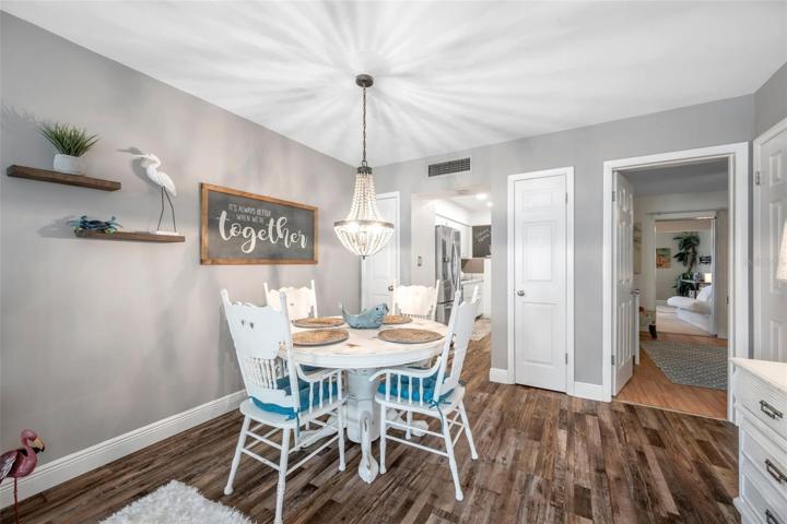 Extra closets near the table & kitchen