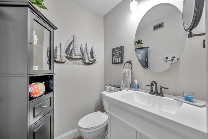 Remodeled second half bath