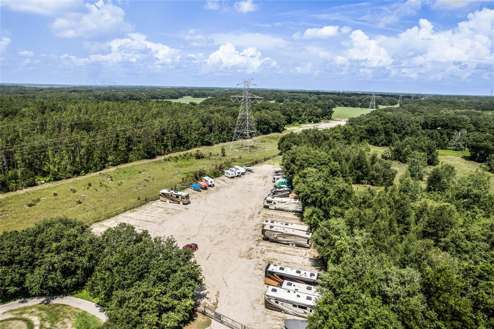 Fenced RV and Boat lot
