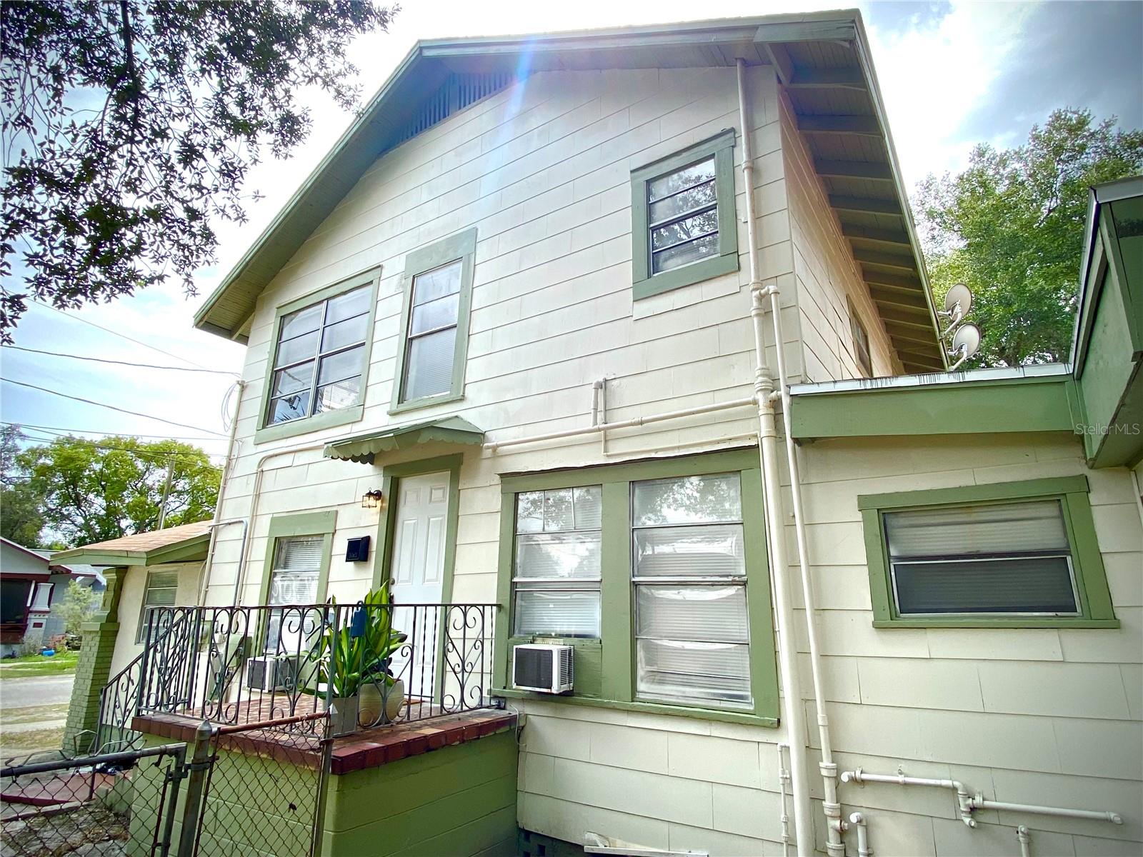 Unit two entrance from side patio