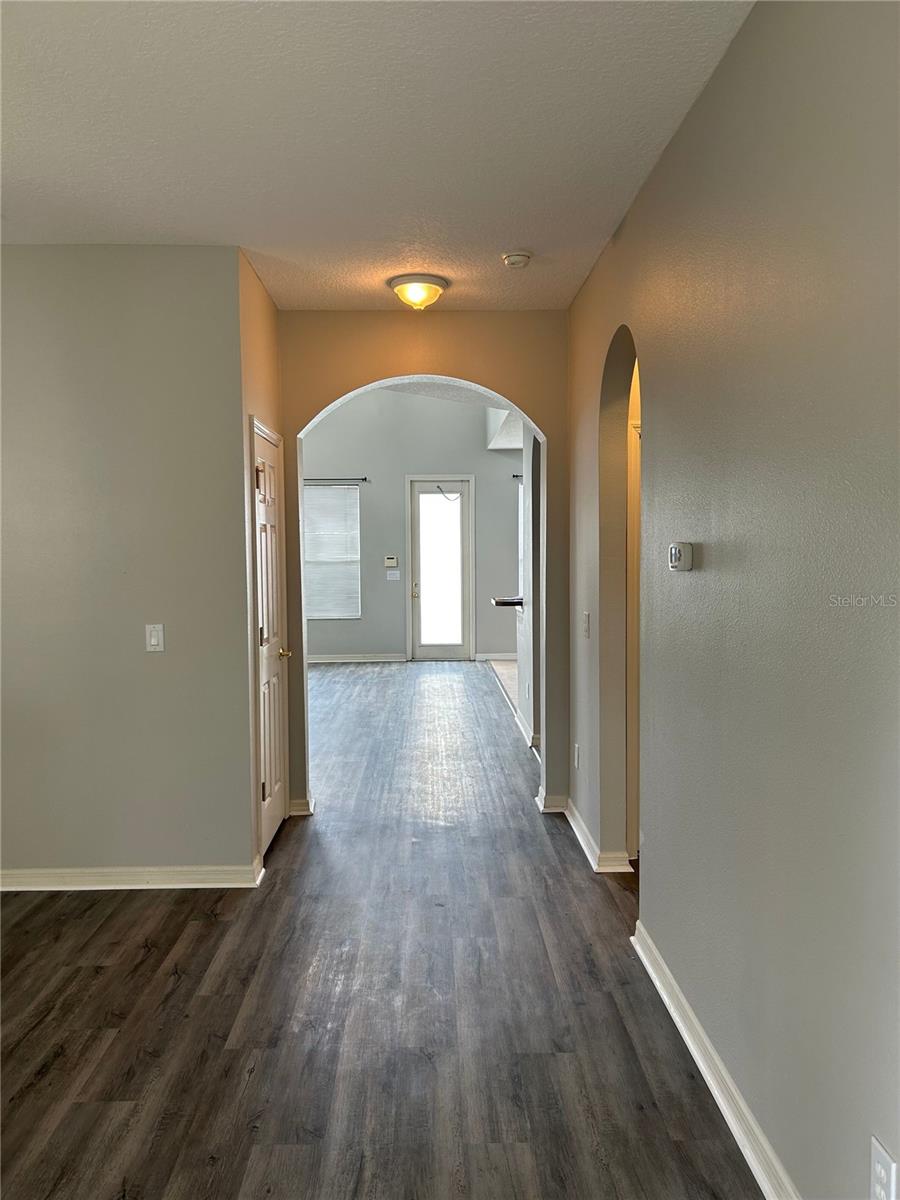 Hallway to Kitchen and Family Room