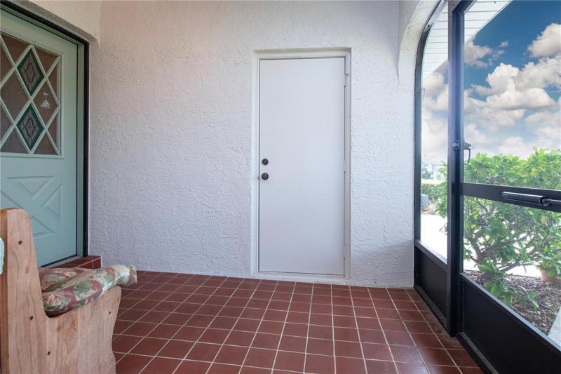 Screened Front Entrance