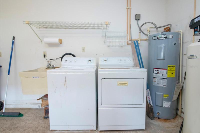 Laundry in Garage
