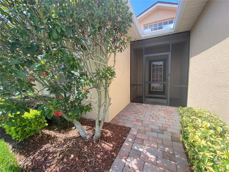 Screened Front Entry to Home