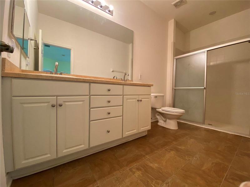 Comfort Height Vanity Walk in Shower
