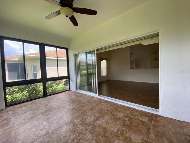 Tiled Floor on Lanai