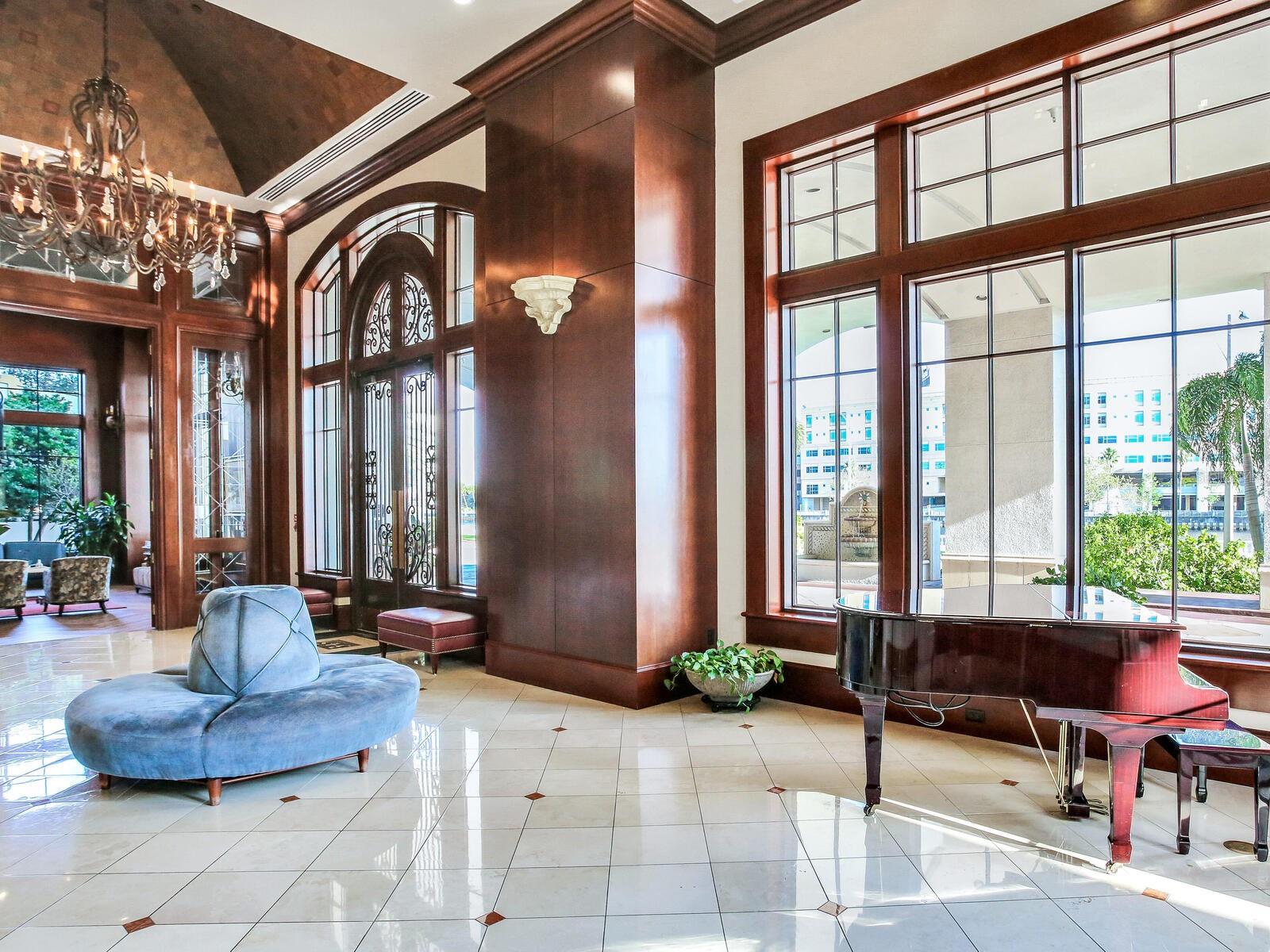 Lobby with concierge