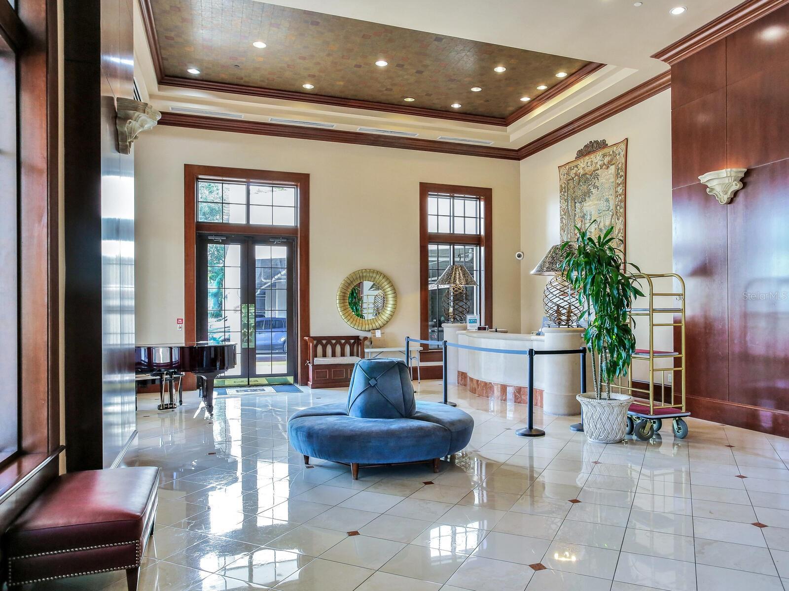 Lobby with concierge