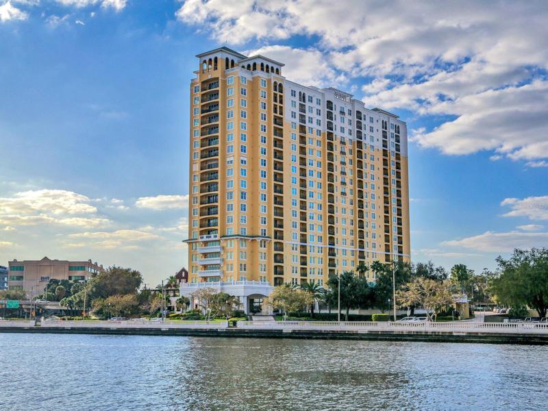 View of building from across the bay
