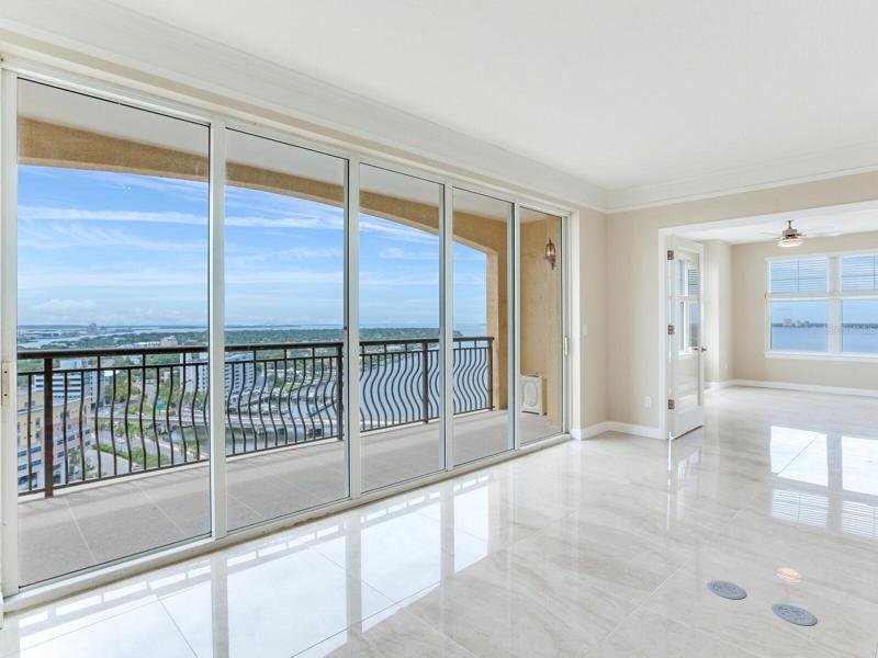 Family room with bonus room / office