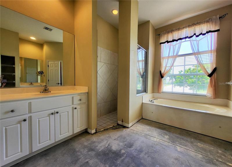 Split vanities with storage