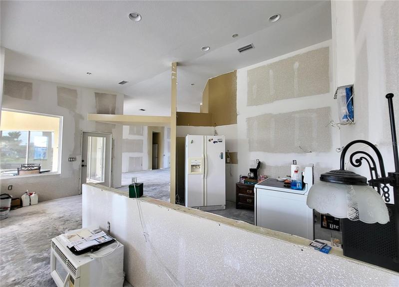 Microwave is shown in left corner. You can reinstall or replace