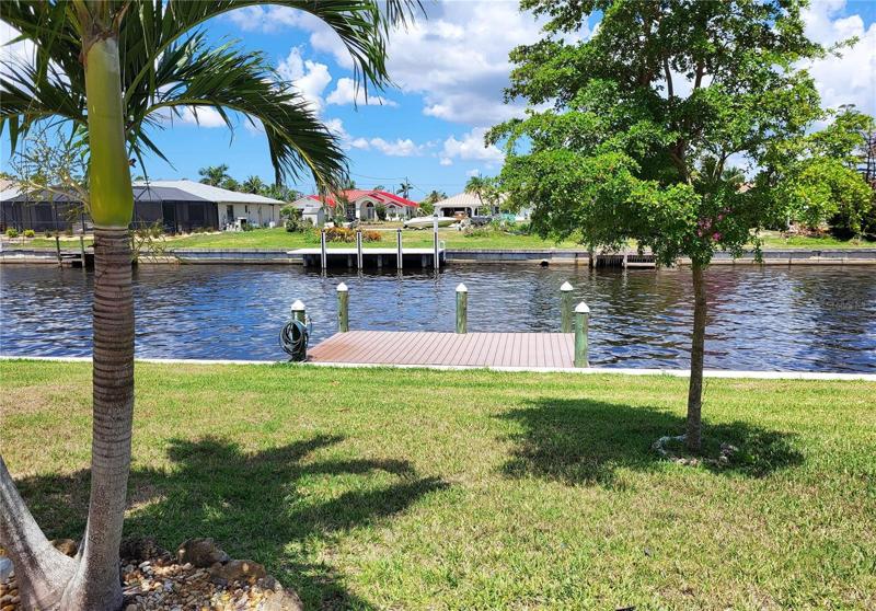 View directly across the canal