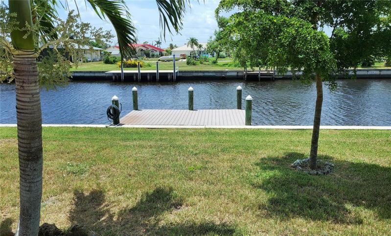 Composite dock with water