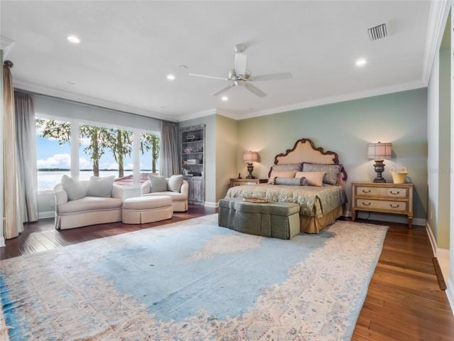 Master Bedroom with lake view main level