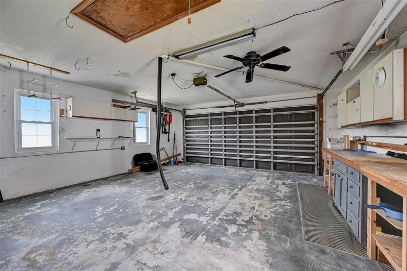 7202 Peacock Lane 2 Car Garage Interior off Laundry Area-