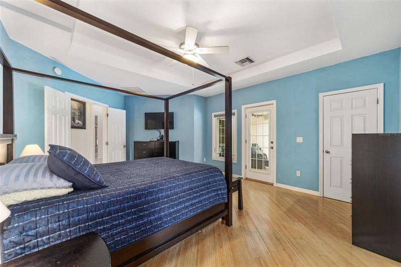 Master Bedroom with tray ceiling