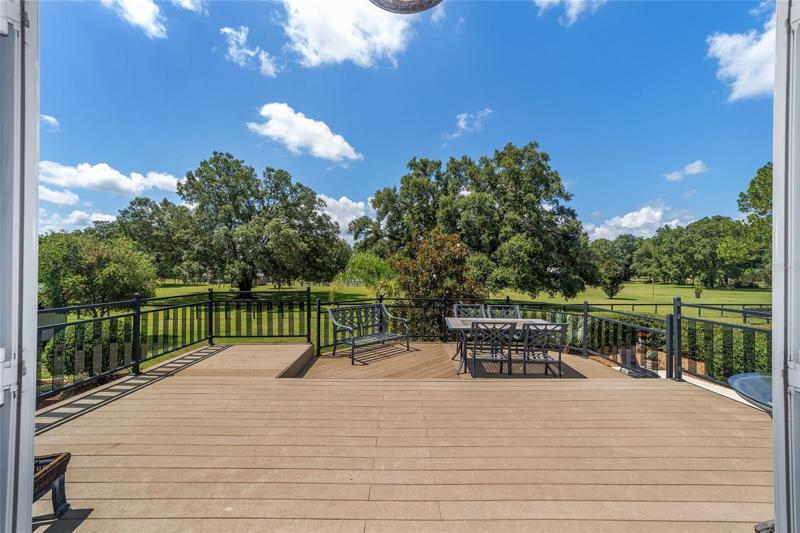 View of back pastures from upstairs deck