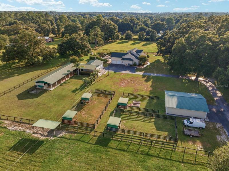 House, Barn, Loafing sheds, and detached equipment barn