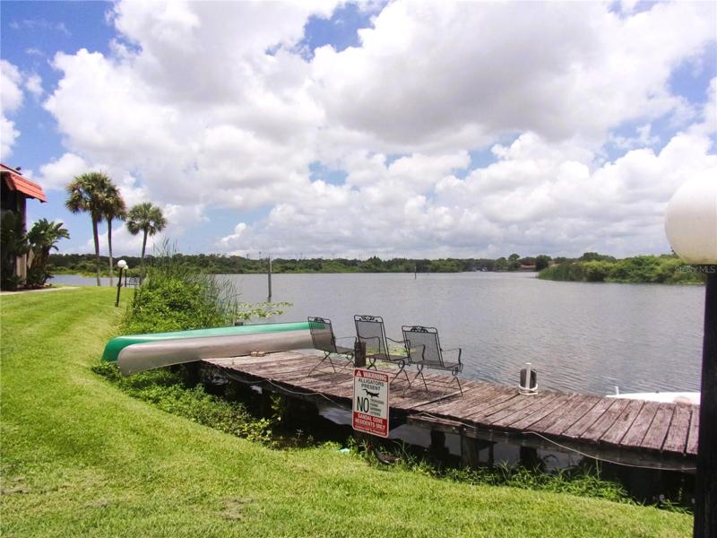 Alligator lake, which the complex sits on, lets out into Tampa Bay