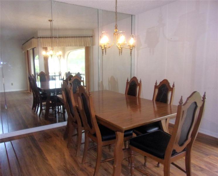 Dining large enough for table and 6 chairs