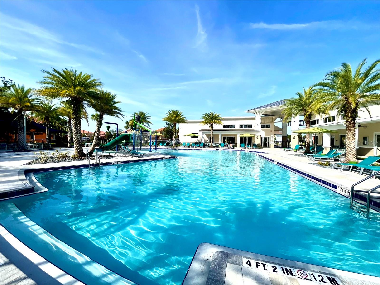 Community resort style pool