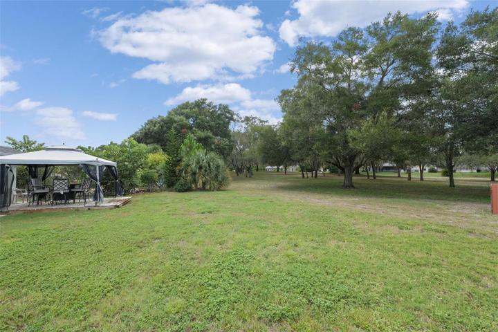 Gazebo overlooking the yard.
