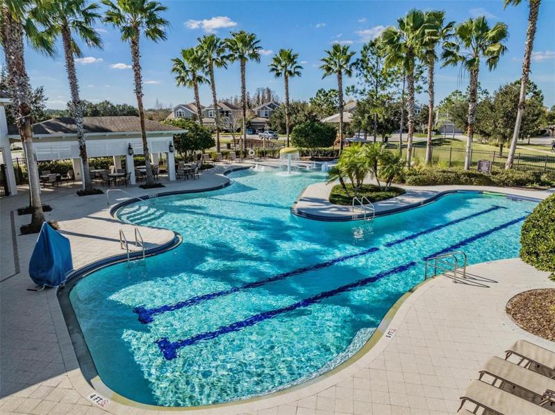 resort style pool