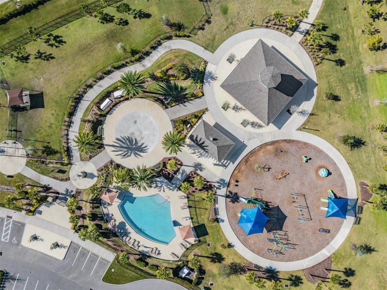birds eye view of 2nd amenity center