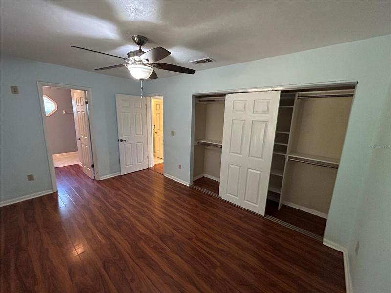 Bedroom #1 with double closet &amp; bathroom