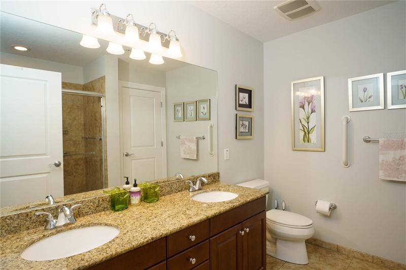 Master bath with a double sink!