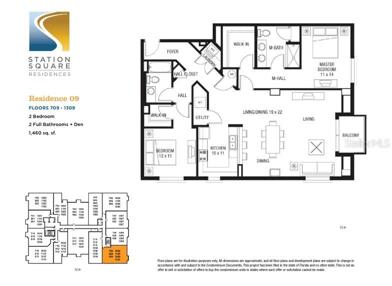 unit #1109 floor plan