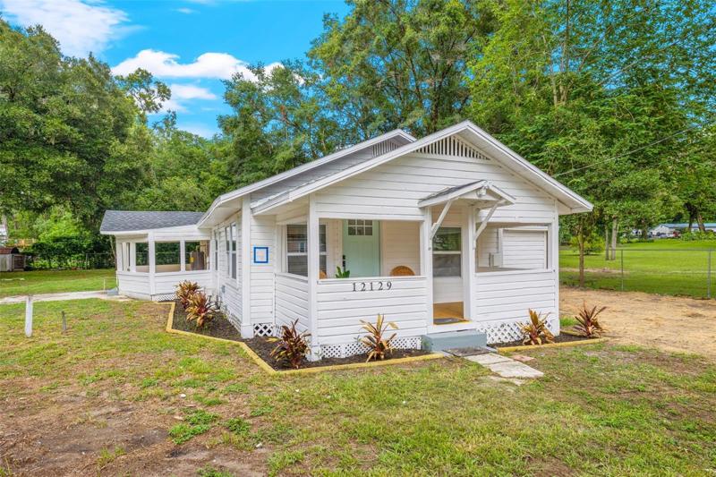 Adjacent to the home, you'll find a spacious detached garage that's already equipped with electricity.