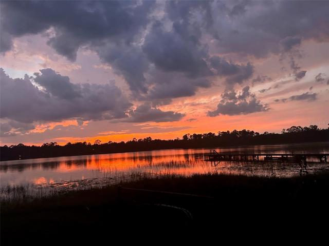 sunset over lake