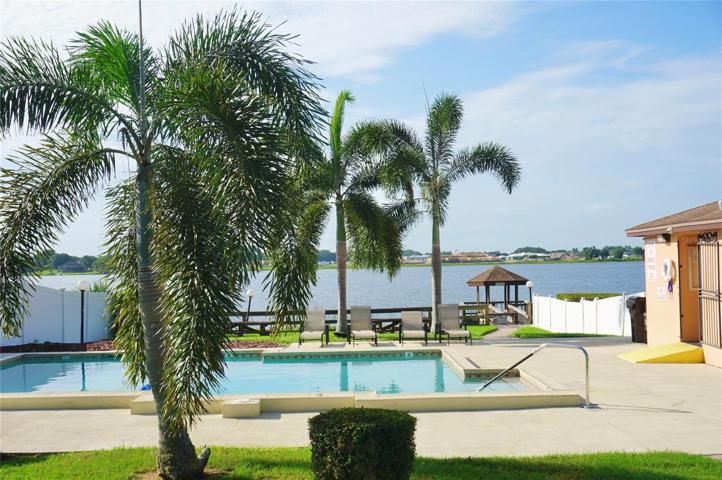 Community pool overlooking Lake Dexter