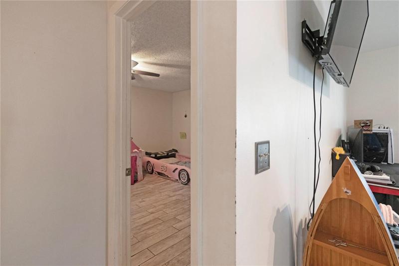 View Hallway into Bedrm &  Livrm Wall