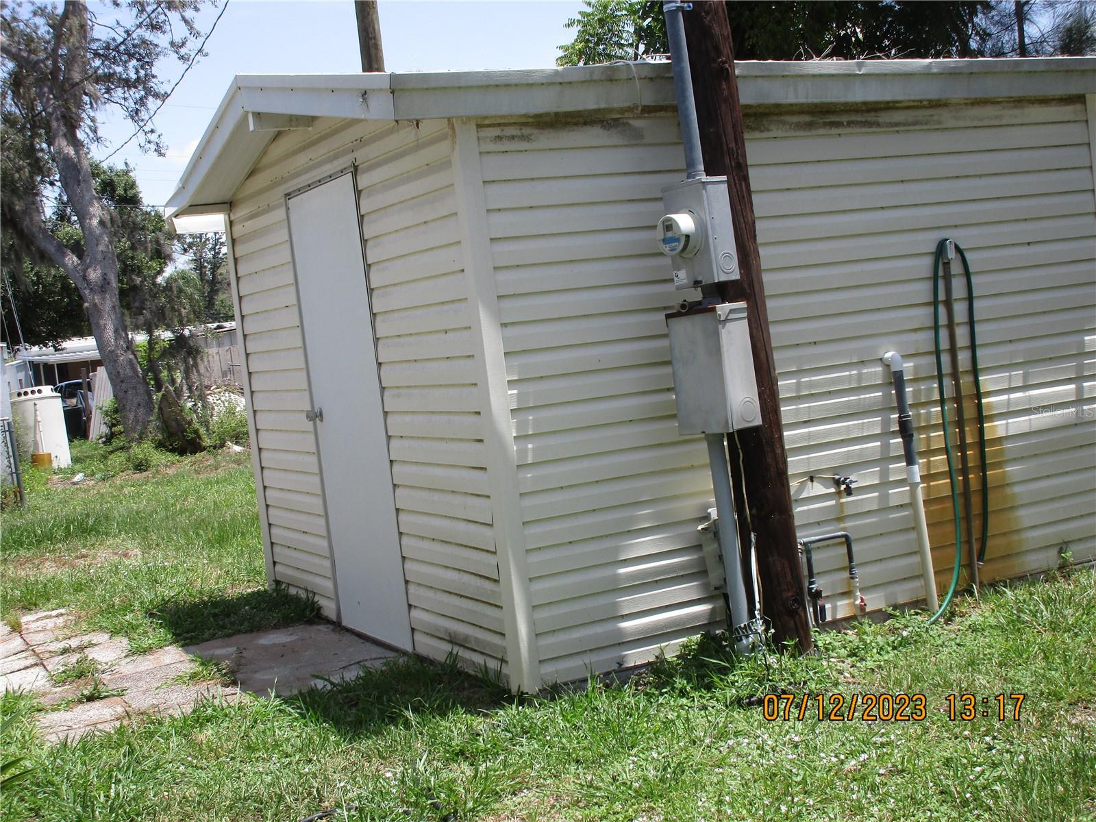 REAR YARD SHED