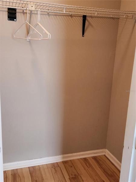 Upstairs closet