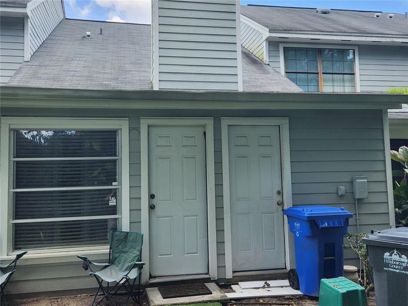 View from the back of the townhome