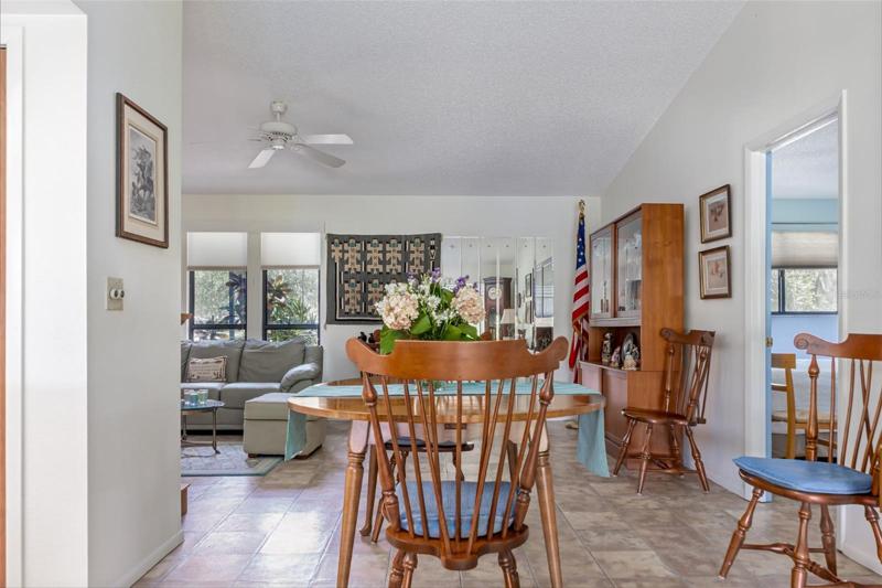 Dining Room to View of Living Room and Primary Suite on Right