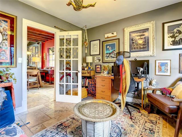 French door and off the kitchen