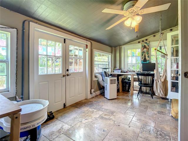 Travertine floors