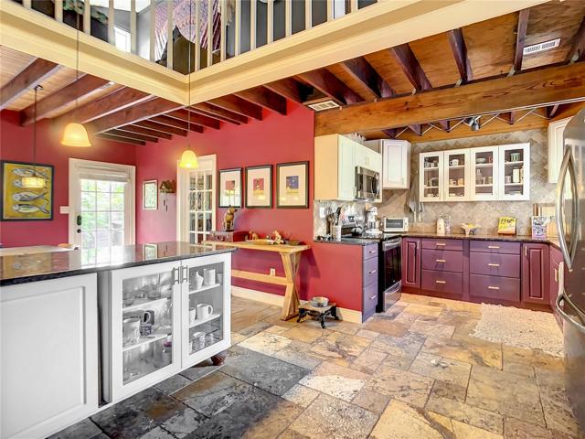 Back entrance and kitchen