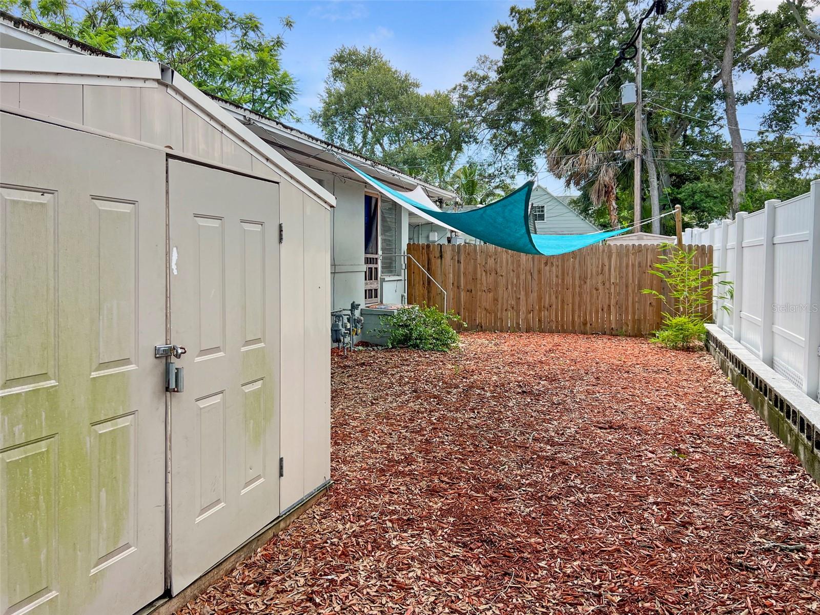 1045 Unit 1 Fenced Backyard