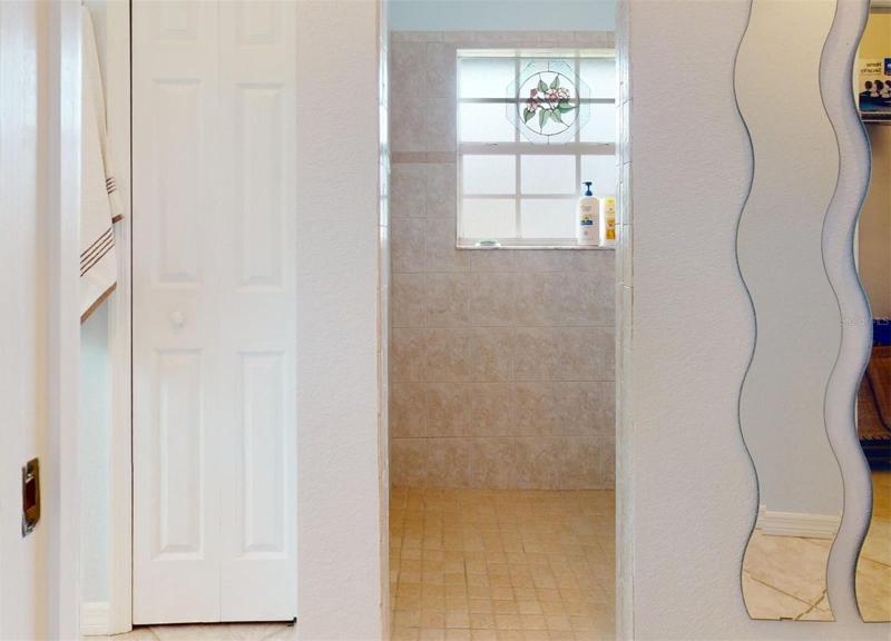 Master bedroom walk-in shower