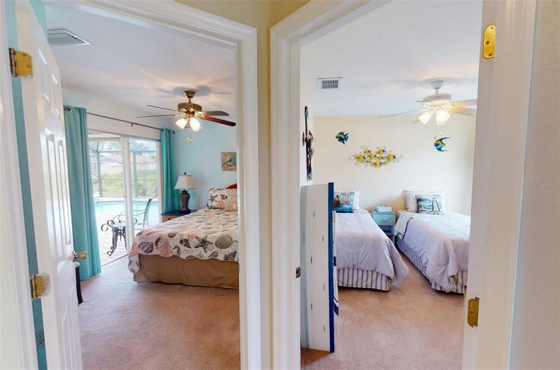 Hallway looking into guest bedrooms