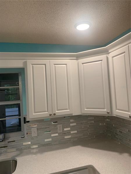 Crown on cabinets