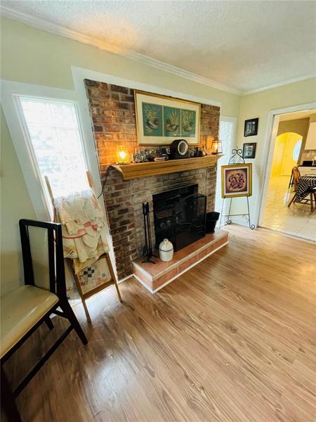 Wood-Burning Fireplace