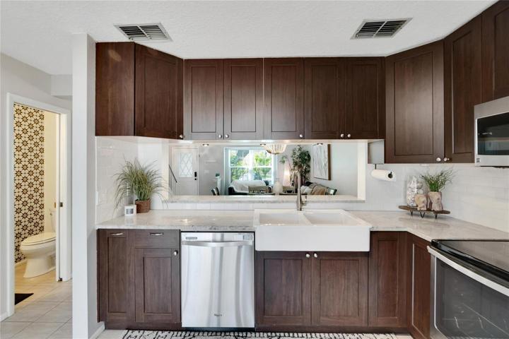 Looking through to living/dining area.