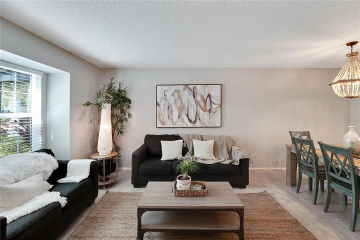 Beautifully updated living area.